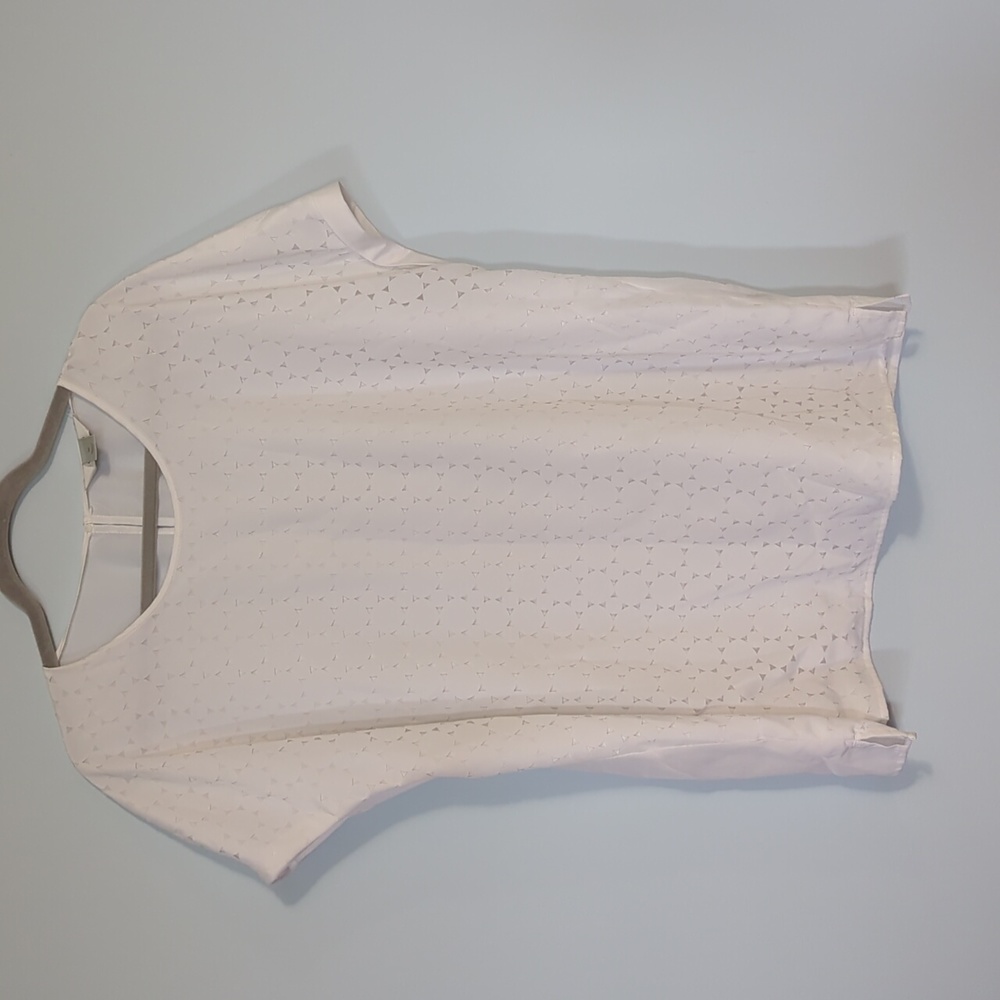 PLUS SIZE White Cut Out Top CJ Banks